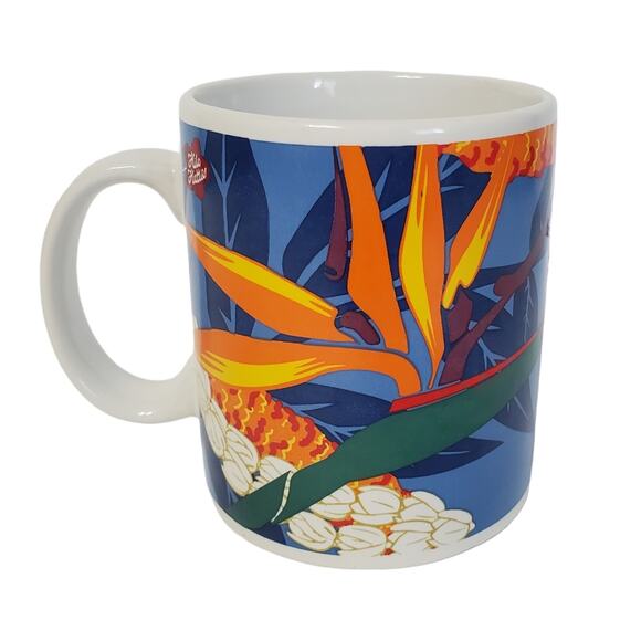 Hilo Hattie Vintage circa 1999 Souvenir Coffee Mug "Bird of Paradise" Ha… - Picture 4 of 8